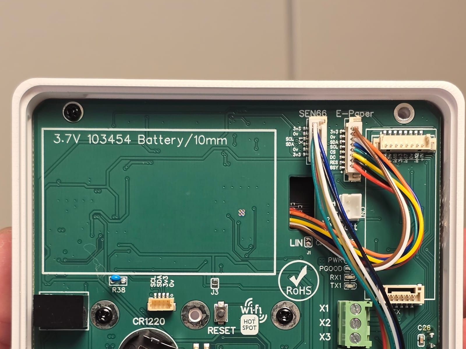 Print van ProCircuits met programmeeraansluiting